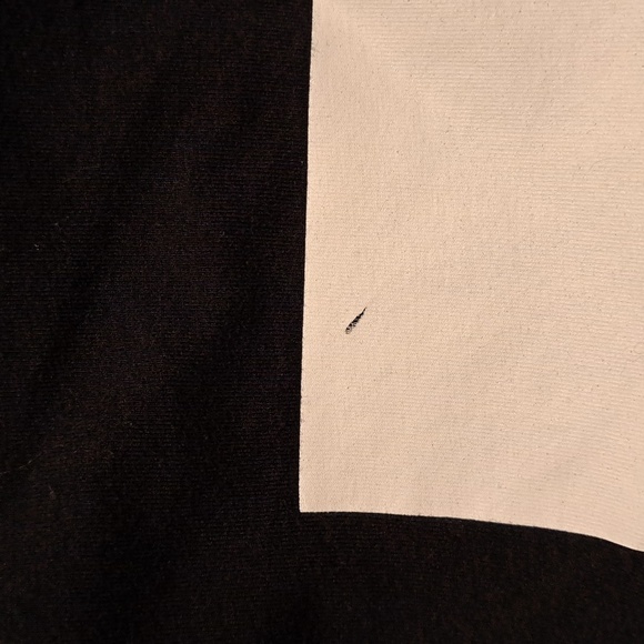 Adidas women's cropped size large black logo leggings VGUC - Picture 4 of 7